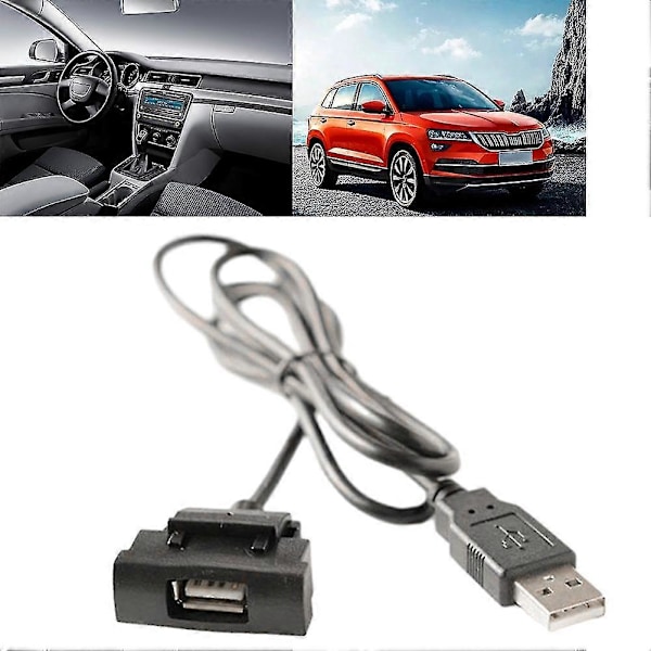 Bil RCD510 RNS315 Radio USB Interface Forlængerkabel Adapter Til Skoda Octavia Modifikation Android-GPS Knappenhed Panel