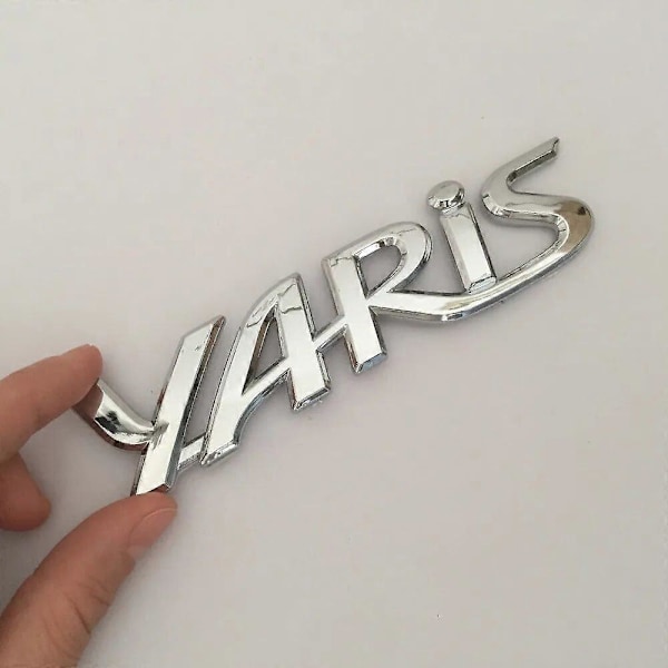 1 stk 3D ABS høy kvalitet for YARIS bil Bokstav Emblem Bakre bagasjerom Dekaler merke klistremerke Dekal styling biltilbehør