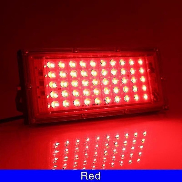 50W IP65 Vattentät Utomhus LED Strålkastare [D] Red