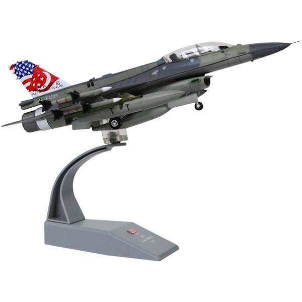 1:72 Skala F-16D Attackplan Metall Die-Cast Flygplan, Inkluderar Legering Stativ för att Fira Samling