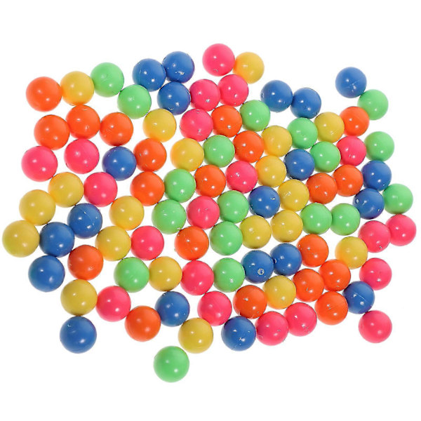 100 stk Fargede Plastkuler Tellkuler for Sannsynlighetslæring (5 Farger)