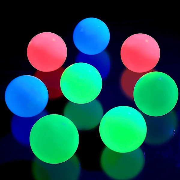 10 st Takbollar Glow In The Dark Stressbollar Klibbiga Bollar Som Fäster I Taket Lysande Bollar