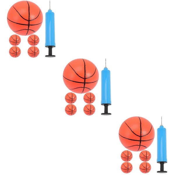Uppblåsbara basketbollar för barn Mini basketbollar med pump 3 set [WSY]