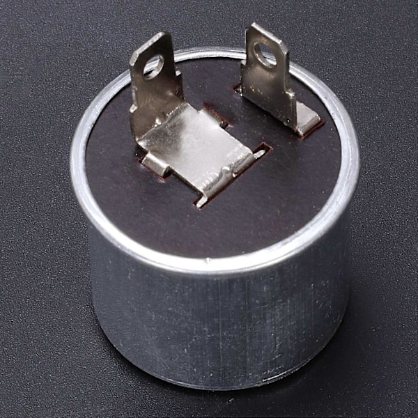 Klassisk Bil Blinklys Reléindikatorer 12V Lys Svingsignal 2 Pins silver