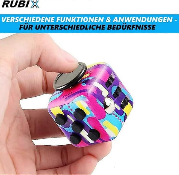 Rubiks Cube Fidget AntiStress Cube Stress Relief Legetøj til Voksne[D]