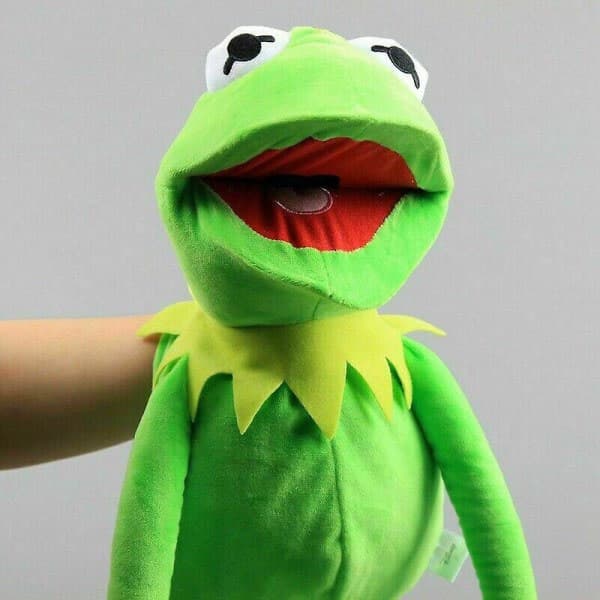 Kermit Muppet Plyslegetøj 70cm Størrelse[D]