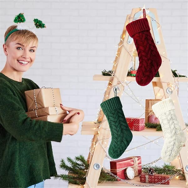 Jul, 46 cm Store Julestrømper Dekorasjon[D]
