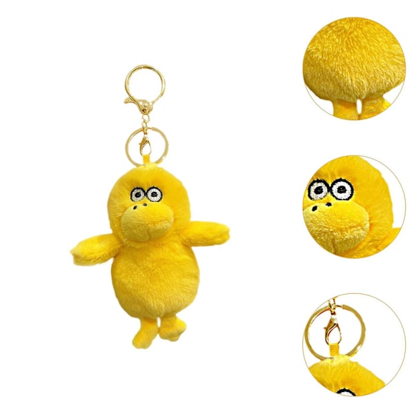 Plush And Keychain Sød Udstoppet And Dukke Keychain til Børn Voksne Børn Kaffe