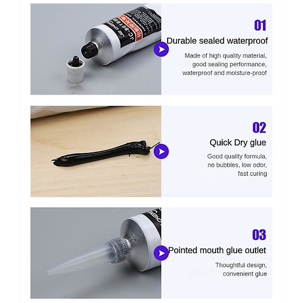 Bil Dæk Indertube Punktering Reparation Gummi Cement Auto Dæk Lap Lim [kk] 100ML