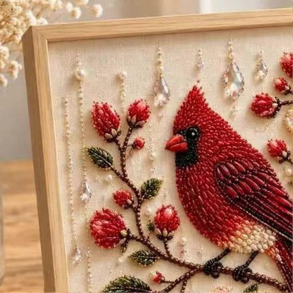 Kolibri Blomsterperlebroderi DIY-sett for voksne Håndarbeidsaktiviteter (D) B