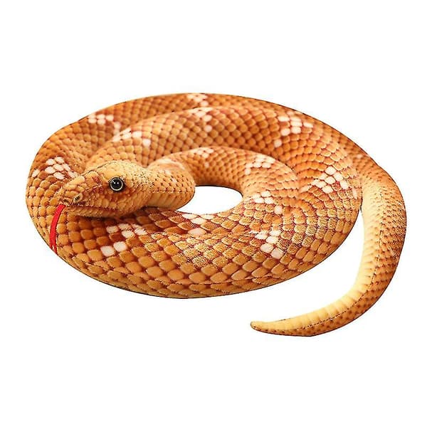 Jätte Python Plyschdjur Leksak[D] yellow