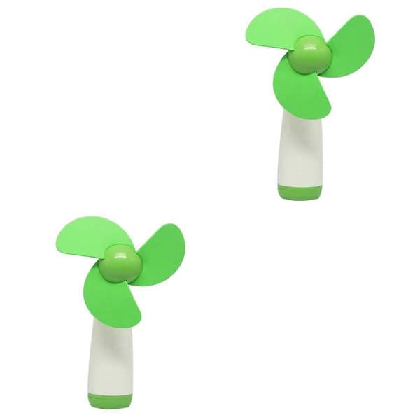 Set med 2 Hemfläkt Handhållen Mini Mobiltelefon Resa[D]