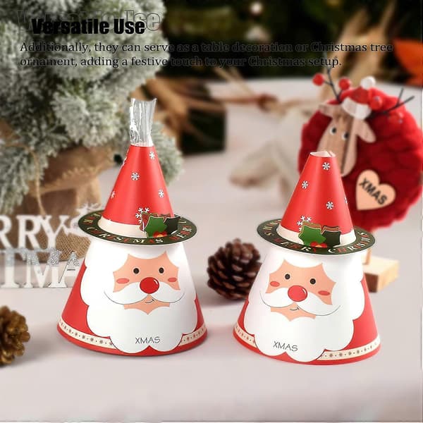 10 julgodis presentförpackningar, mini julkakor, festgåvor, älg[D]