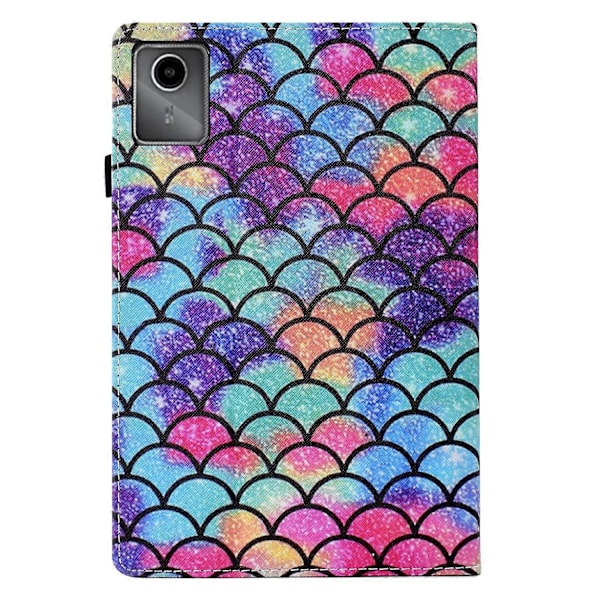 Läder Smartfodral för Lenovo Tab M11 / Xiaoxin Pad 11 2024 Wavy Pattern