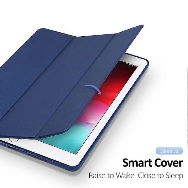 DUX DUCIS OSOM SERIES Tredelt Horisontal Lommeveske i Lær med Penneholdere for iPad Pro 10,5 tommer / Air 3 2019 Blue
