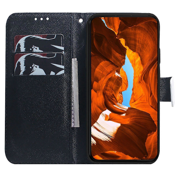Pengeboksetui med mønstertrykk i skinn for Xiaomi Poco C75 4G/Redmi 14R 5G/14C 4G Multicolor Style C