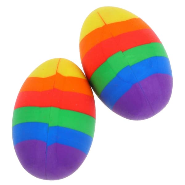 Mini Påske Viskelædere Ægformet Papirvare Viskelæder til Fest 2 stk.[D]