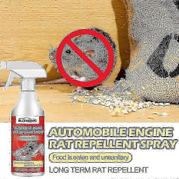 3x Pepparmint Avvisande Medel Mot Möss Råttavvisande Spray Natural Armor Rodent Shield Trigger Spruta Hushållstillbehör[D]
