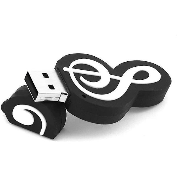 8 GB USB 2.0 Musikknotat-formet USB-minnepinne