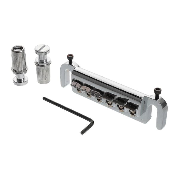 Gitarr Stall Sadel Set Tremolo Stall för Gitarr Uppgraderingar Resonansöverföring Metall 1Set[D] Silver 9.90X2.50X1.50CM