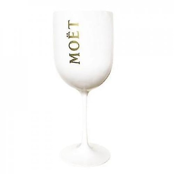 Vitt Moet-plastakrylglas för fest, dryck, vin, champagneglas [kk] moet 401-500ml