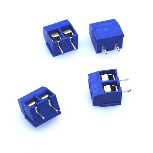 100 stk KF301-2P 2-polet Skrueklemmekontakt 5mm Steg 15A 300V Spliceable
