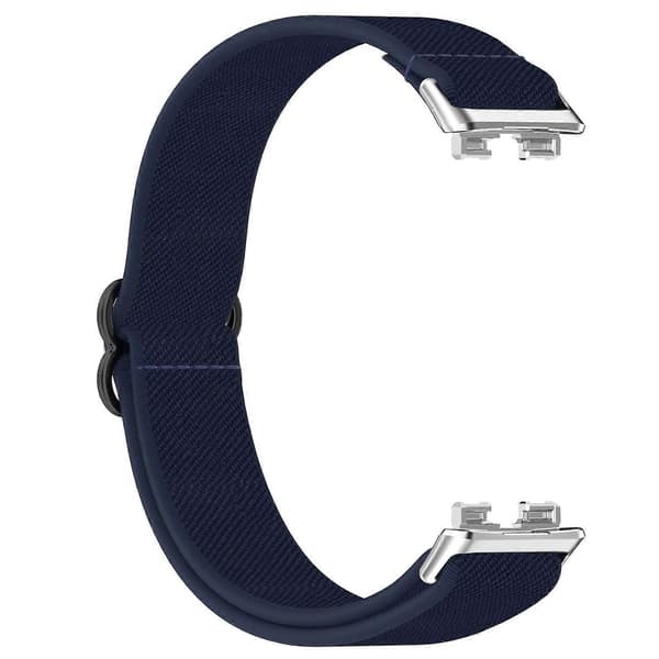 Urrem til Huawei Band 10 NFC/10/9 NFC/9/8 NFC/8 Nylon Elastisk Flettet Rem[D] Multicolor Midnight Blue