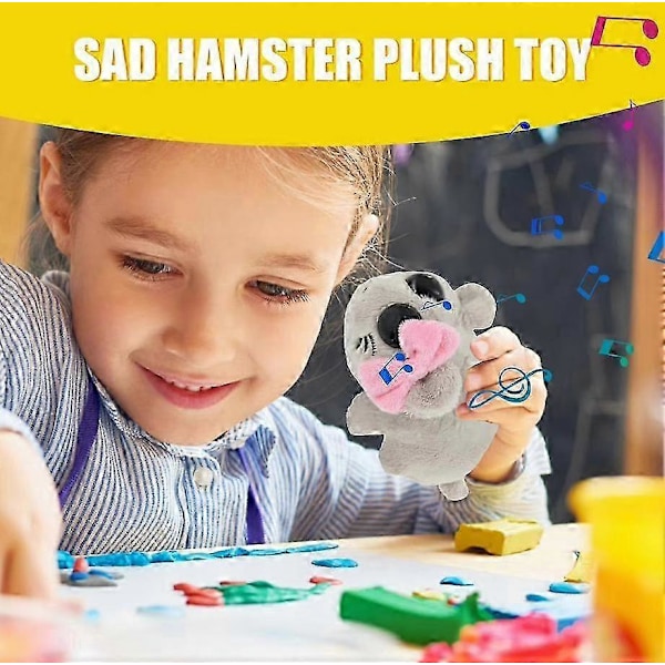 Sorgmodig Hamster Plussjeleketøy | 2024 Sorgmodig Hamster Meme Plussjeleker Med Innebygd Lyd