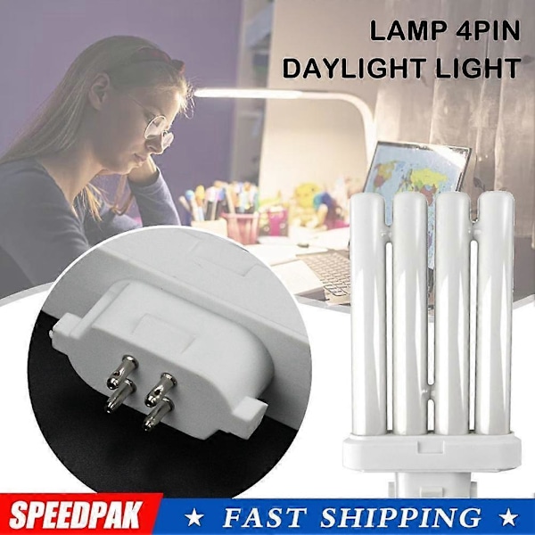 27W FML 27W 6500K 4-pins Quad Tube Lyspærer Kompakt Lysrør T4E9[D]