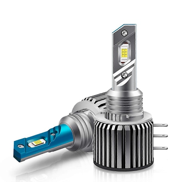 H15 LED Dagslys for Biler Frontlys 20000LM 80W for -/ /A180/- Q7 A6 A3/Golf 6 7 Silver