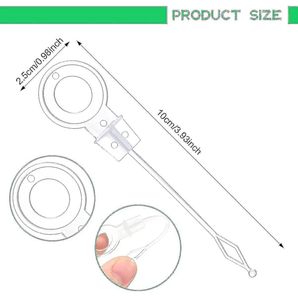 2-pack Universal Kylskåpsfrys Avloppshålsplunger, Kylskåpsavloppsplunger, Plastplunger för Rengöring av Kylskåpsavlopp, Kylskåpstillbehör