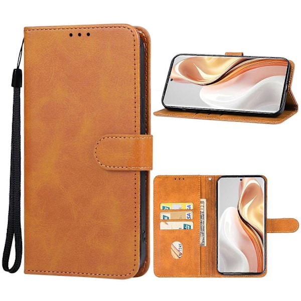 Læder Telefon Case til Ulefone Note 17 Pro Brown