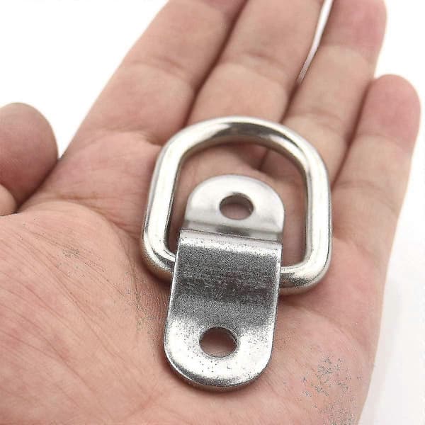 10-pack D-ring Fästankare, 1/4 Rostfritt Stål Kraftiga Fästringar[D]