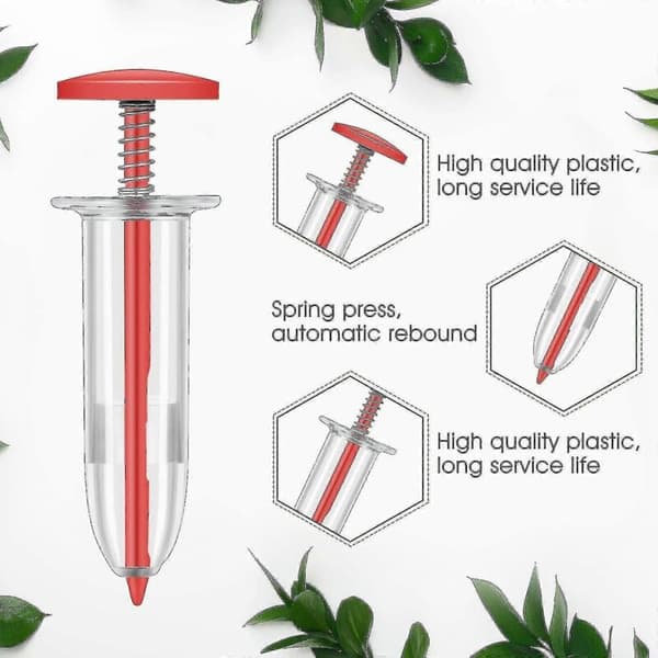 Mini såmaskine tilbehør plastik frøplanter haveværktøj Multicouleur