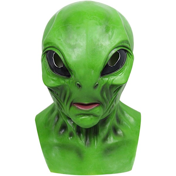 Halloween-dekorasjoner Halloween Alien Maske, Skummel Alien Maske Latexmaske, Realistisk Rynket Ansikt For Halloween Kostymefest Alien Maske Festdekorasjon