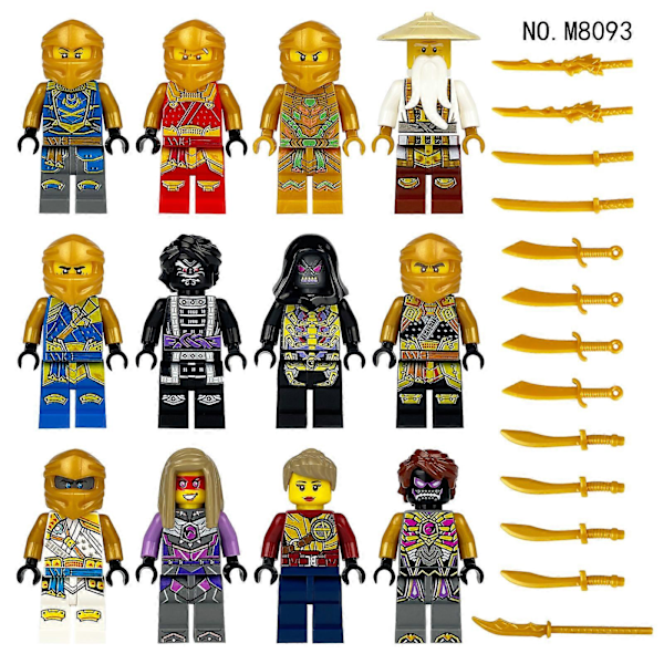 Ninja 1613 byggeklodser minifigur små dele My vs. Python gavelegetøj dukkefører verden figur