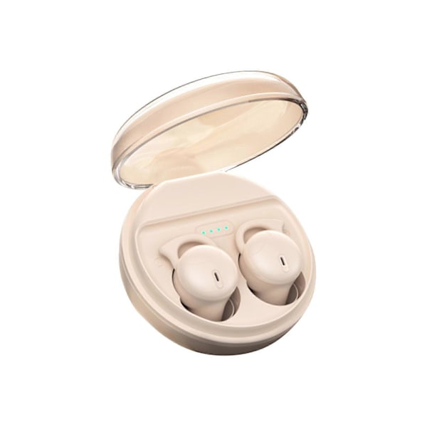 Søvnørepropper Trådløst Bluetooth-hodetelefonsett Bluetooth 5.3 Mini In-Ear Dobbel Mikrofon Bærbare Øretelefoner For Søvn Pink