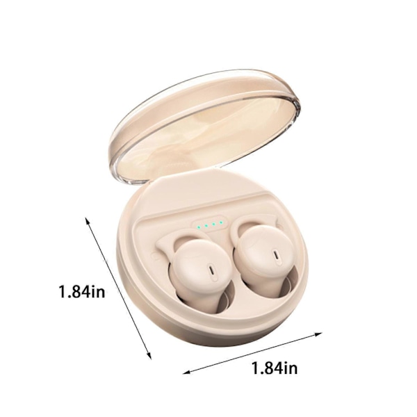 Søvnørepropper Trådløse Bluetooth Headset Bluetooth 5.3 Mini In-Ear Dobbelt Mikrofon Bærbar Øretelefoner Til Søvn Pink