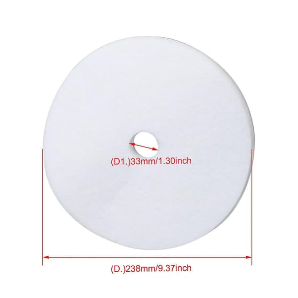 20 stk. Svamp Tørketrommel Eksosfilter Erstatningsdel 23,8 cm Diameter[D]