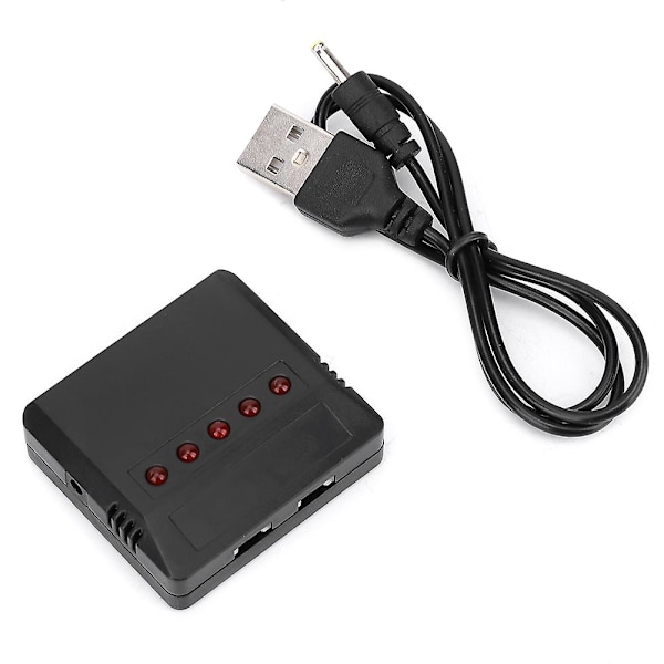 3.7V Lithium Batterioplader 1 til 5 nced Universal Drone Batteri Opladningshub med Beskyttelse (Oplader) [D]