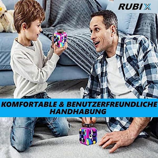 Rubiks Cube Fidget AntiStress Cube Stress Relief Legetøj til Voksne[D]