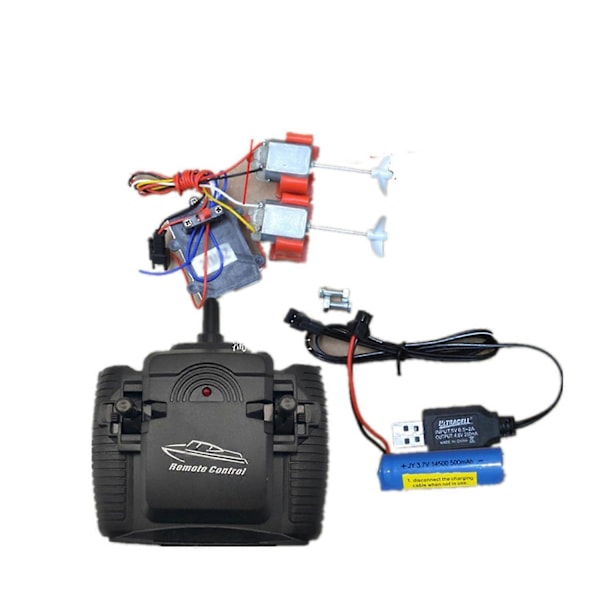 RC Båtmall Sats Axel+uttag+motor+propeller+styrenhet+mottagare Sats Fk-Hög kvalitet