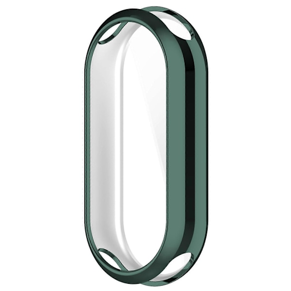 För Xiaomi Smart Band 8/Mi Band 9/9 NFC Elektroplätering Fullt Skydd Skal TPU Klockram Fodral[D] Green