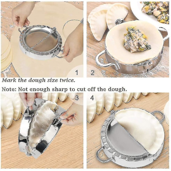 Stor Empanada Maker, 15 cm Empanada Presse i Rustfrit Stål