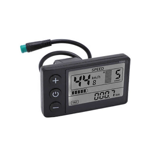 24V 36V 48V 60V Vattentät LCD-display S866 styrenhetspanel instrumentbräda Elcykeldisplay för El