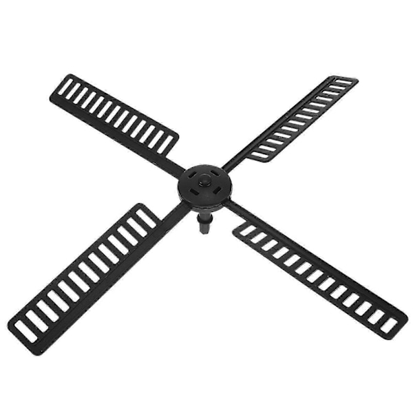 Trädgårdsväderkvarn med plastblad och tillbehör för väderkvarnar[D] Black 40.00X40.00X3.00CM
