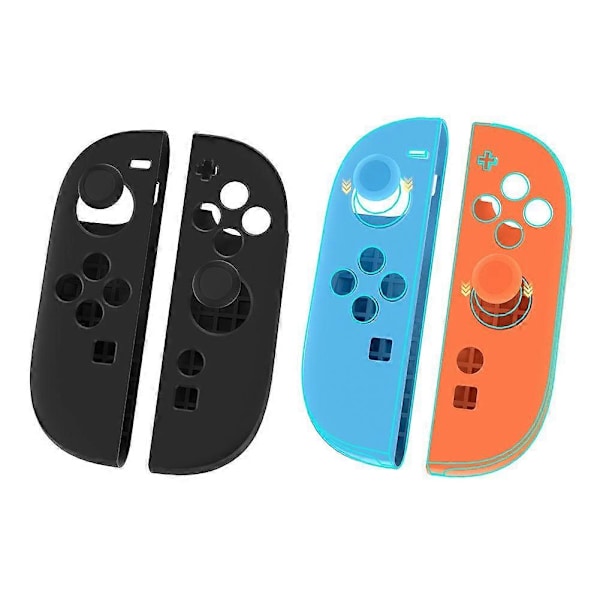 Stöttåligt skyddande silikonskal för Switch2-konsol / Joy-Con[D] Black