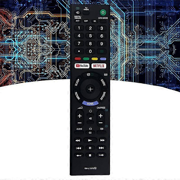Ersättningsfjärrkontroll för RM-L1370 Led 3D TV-fjärrkontroll 149331411 1-493-314-11 -Tx300