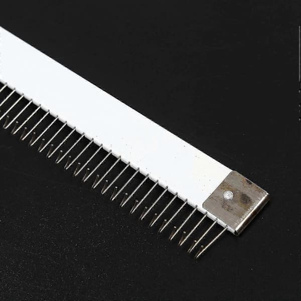 46 cm Rustfri Stål Sølv Stang Magnet Organizer til 4,5 mm og 9 mm B[D] White  silver