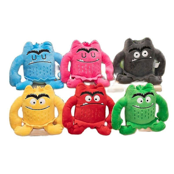 15cm Fargemonster Følelses Myke Leke Dyr For Barn Gaver Het Kleurenmonster Plushie Dukke Barn Bursdag Jul Dekor
